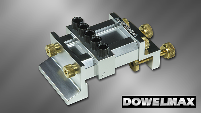 Dowelmax Classic dowel jig in 4x4 configuration.
