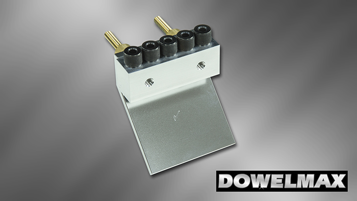 Optional new miter accessory shown for end miter type wood joints. 