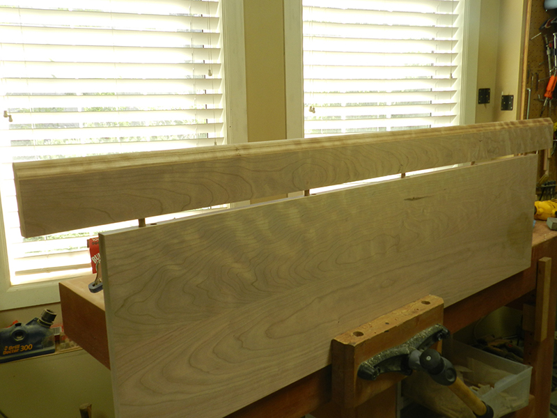 bookcase-mitered-edge-rail-dry-fitted-to-top-plate