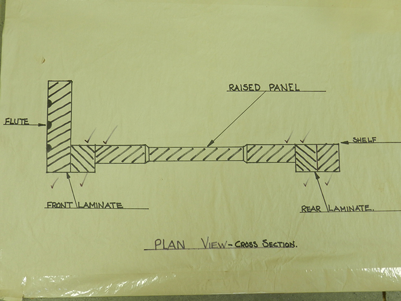 plan-view-of-laminated-shelf-post-joined-to-raised-panel-side-of-bookcase